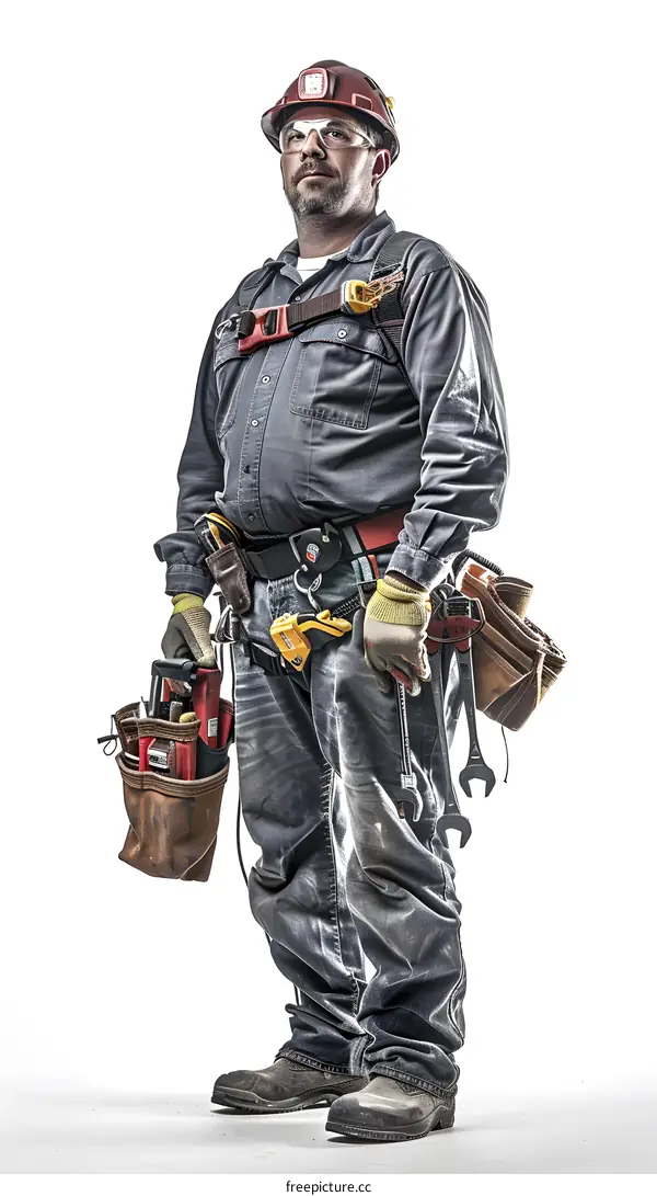 portrait of a male construction worker
