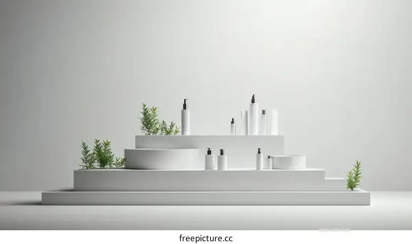 Modern Minimalist Cosmetic Display Design