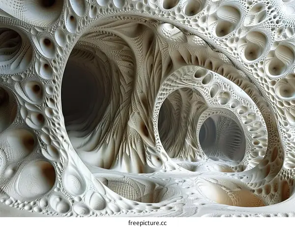 White organic cave system