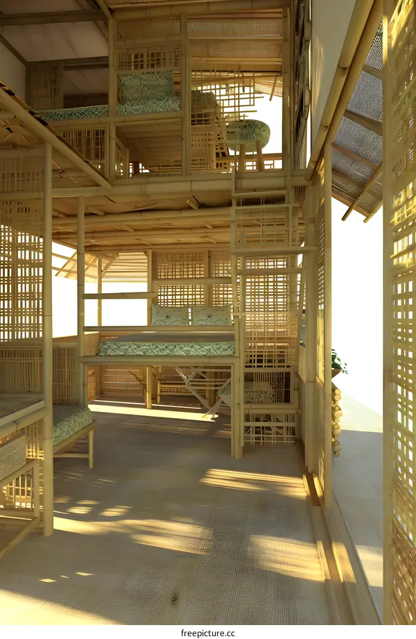 Bamboo House Interior Design