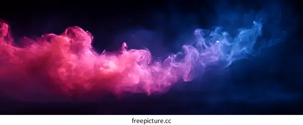 Abstract Smoke Art with Vibrant Colors