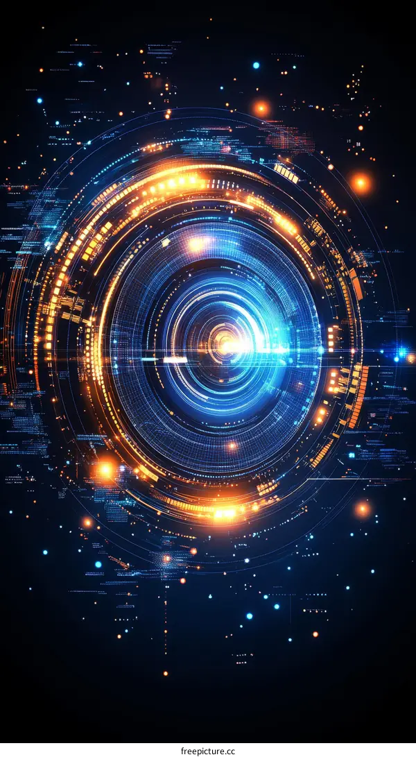 Abstract Futuristic Technology Design