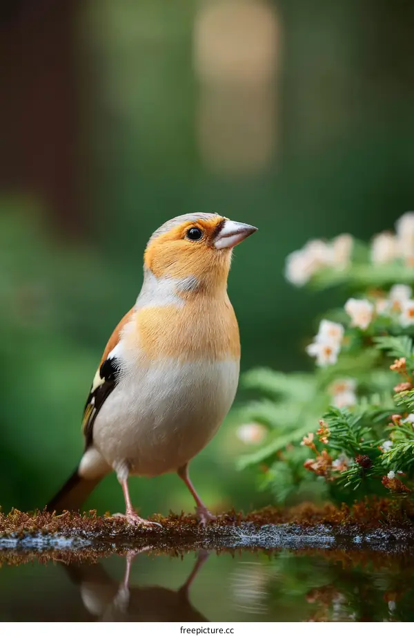 Closeup of a Beautiful European Goldfinch
