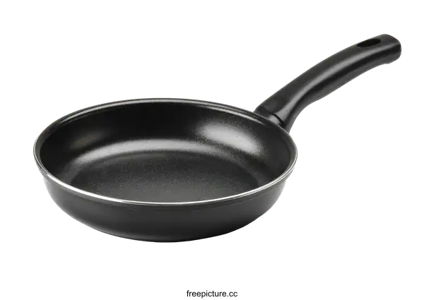 [Transparent Background PNG]Modern Black Non-Stick Frying Pan