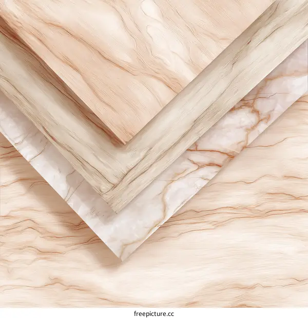 Layered Wood and Marble Design Texture