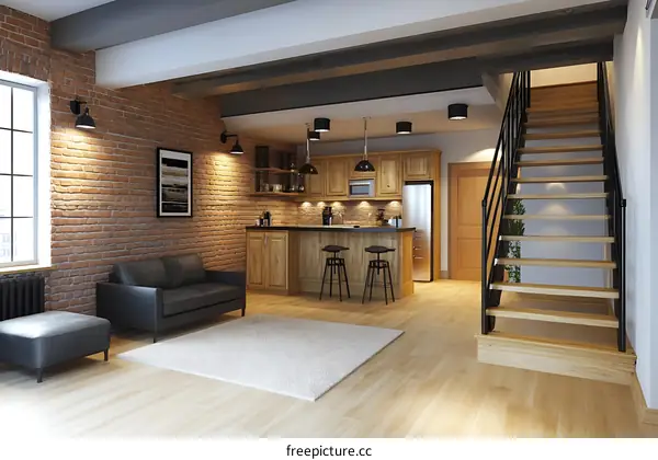 Modern Loft Apartment Interior Design