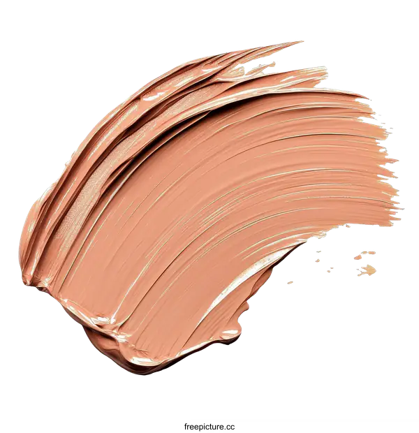 [Transparent Background PNG]Beige Foundation Make-up Texture