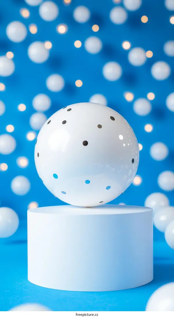 White Sphere on Cylindrical Display