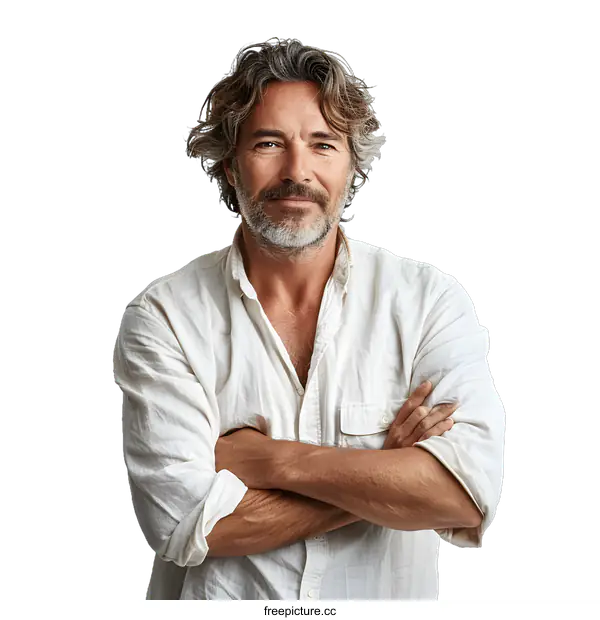 [Transparent Background PNG]Portrait of a handsome man