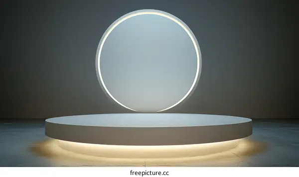 Abstract Minimalist Product Display Podium