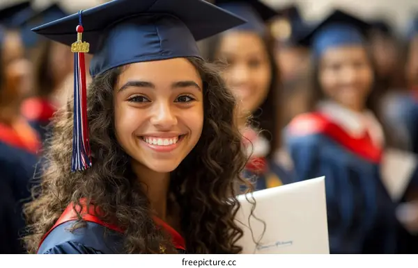 Proud Graduation Day Celebration for a Diverse Student Body