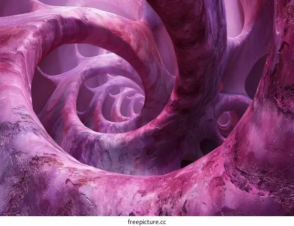 Pink Organic Structure