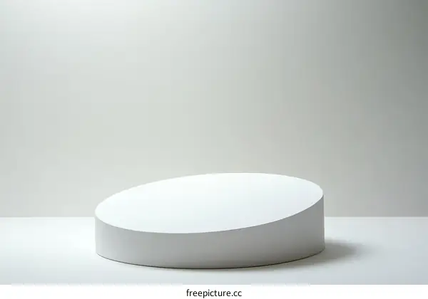 White Minimalist Product Display Platform