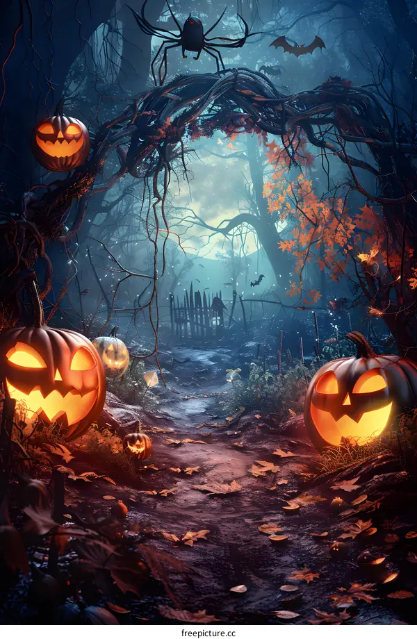 Halloween Pumpkin Field