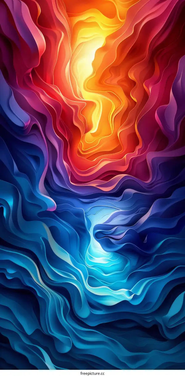 Abstract Colorful Layered Design