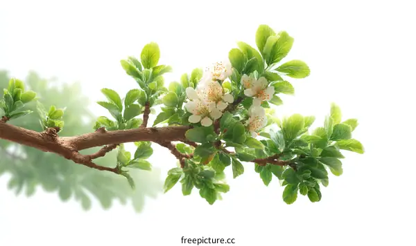 Spring Blossoms on a Branch