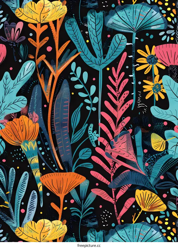 Colorful Floral Pattern Design