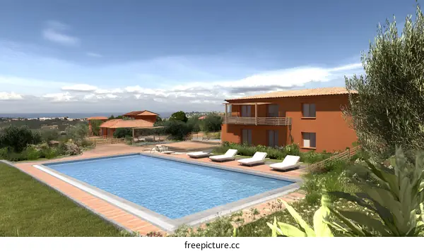 Modern Villa with Swimming Pool and Sea View