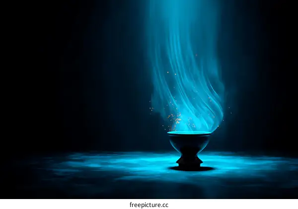 Mystical Blue Light Magic Bowl