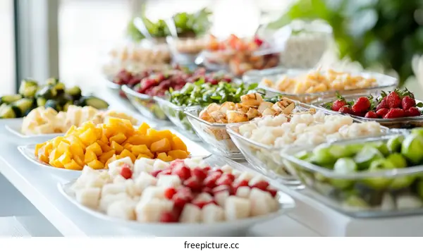 Delicious Buffet Food Display