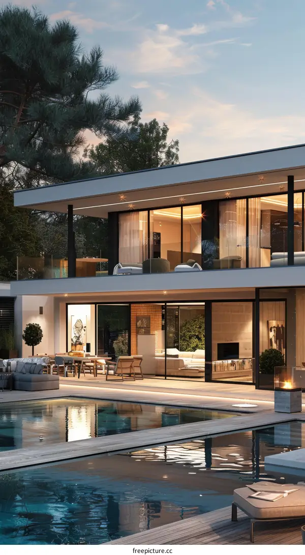 Modern Luxury Villa with Outdoor Pool