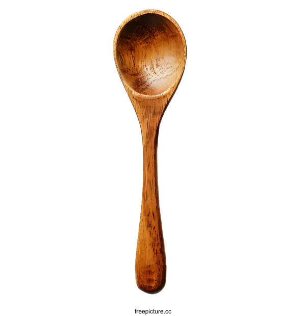 [Transparent Background PNG]Wooden Spoon on White Background