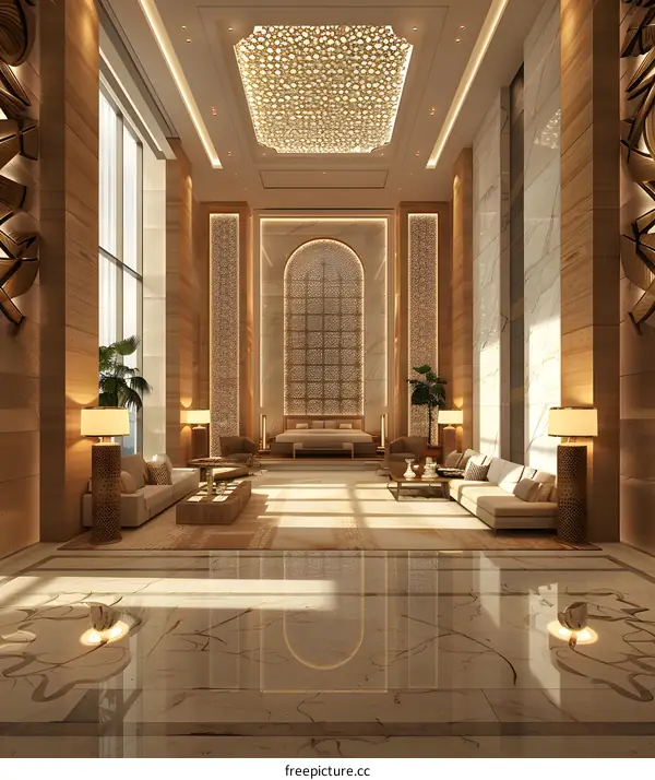 Luxury hotel suite interior