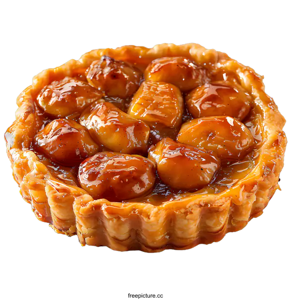 [Transparent Background PNG]Delicious Caramel Apple Pie