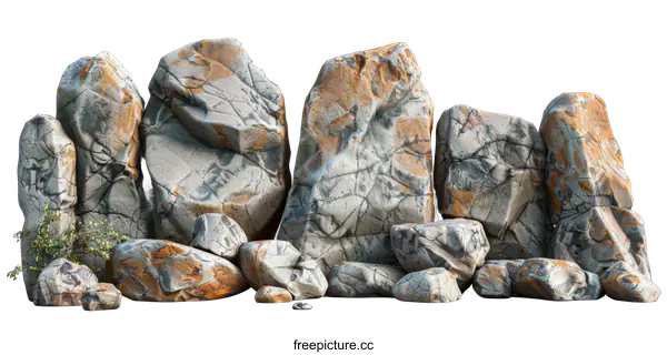 [Transparent Background PNG]Rock Formation Isolated on transparent background