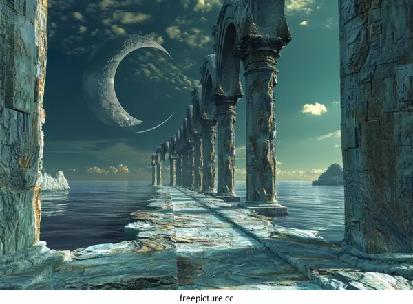 Celestial Path to a Mystical Shrine