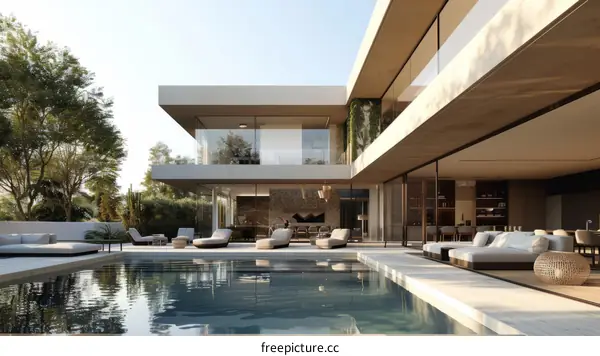 Modern Luxury Villa with Private Pool and Terrace