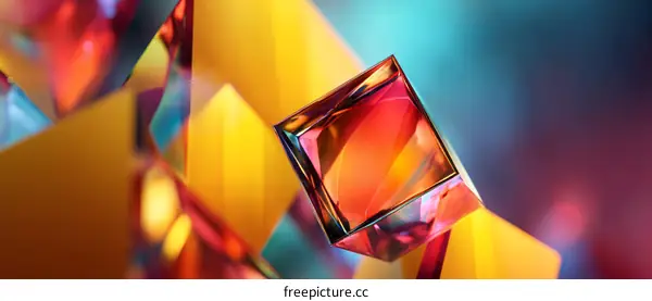 Abstract Colorful Geometric Shapes