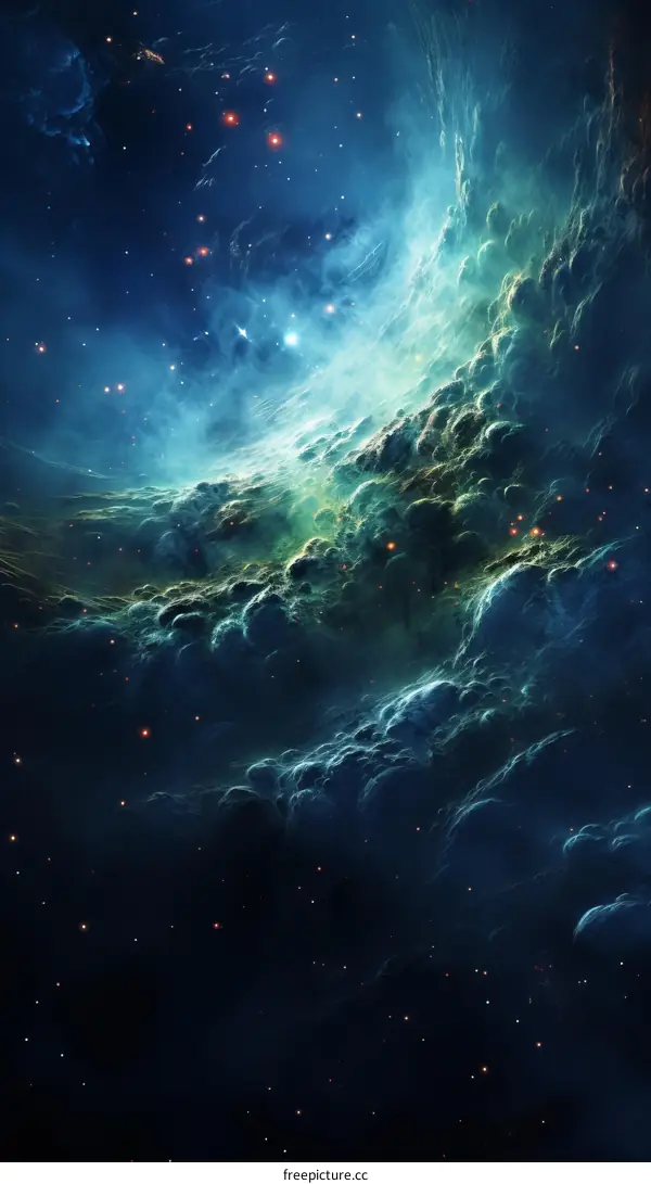 Interstellar space cloudscape
