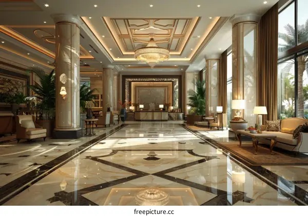 Luxury Hotel Lobby Interior Design