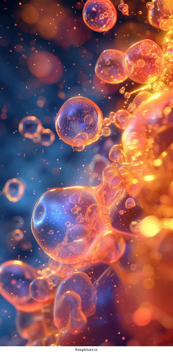 Abstract Colorful Bubbles