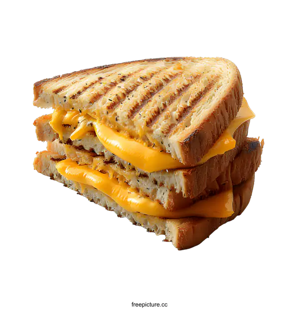 [Transparent Background PNG]Grilled Cheese Sandwich Stacked