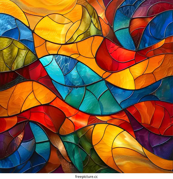 Stained Glass Abstract Art