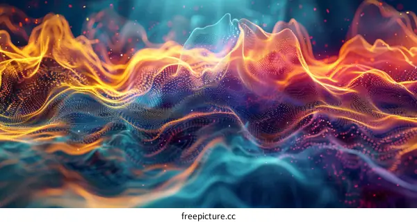 Abstract Light Wave Background