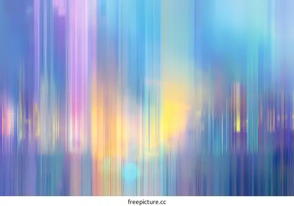 Abstract Colorful Cityscape at Night