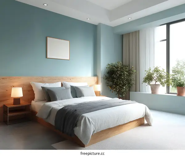 Modern Bedroom Interior Design Illustration