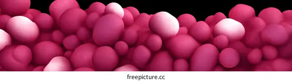 Abstract Pink and White Bubble Cluster