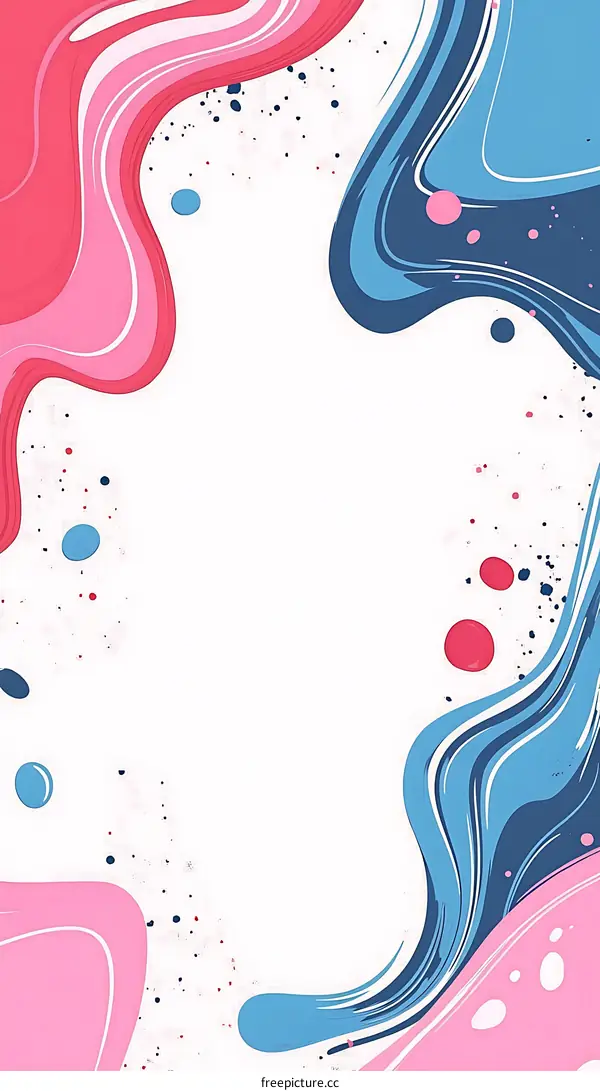 Abstract Background With Pink Blue Swirls