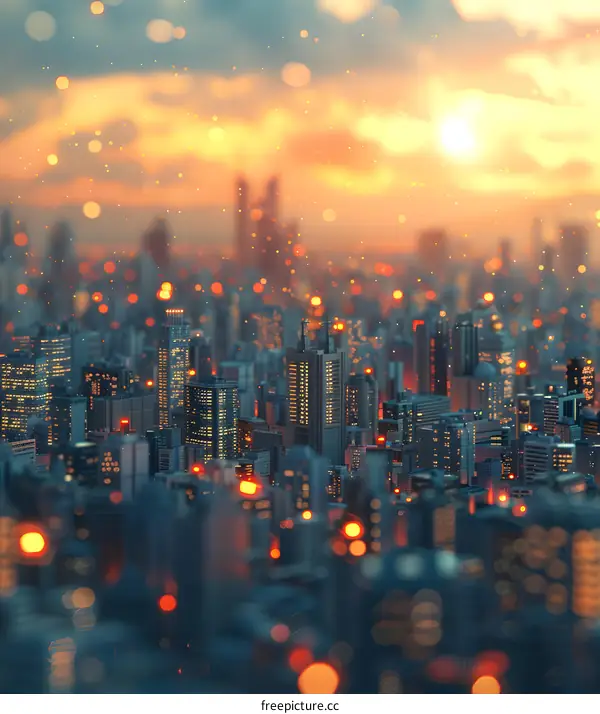 3D Science Fiction City