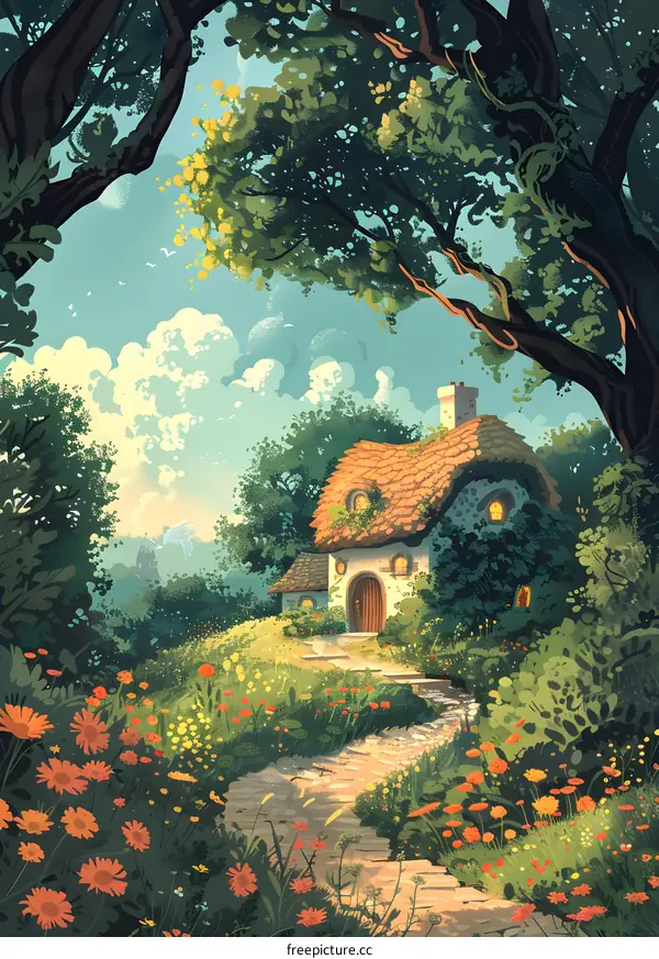 cottage in the woods