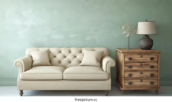 Elegant Vintage Living Room Scene