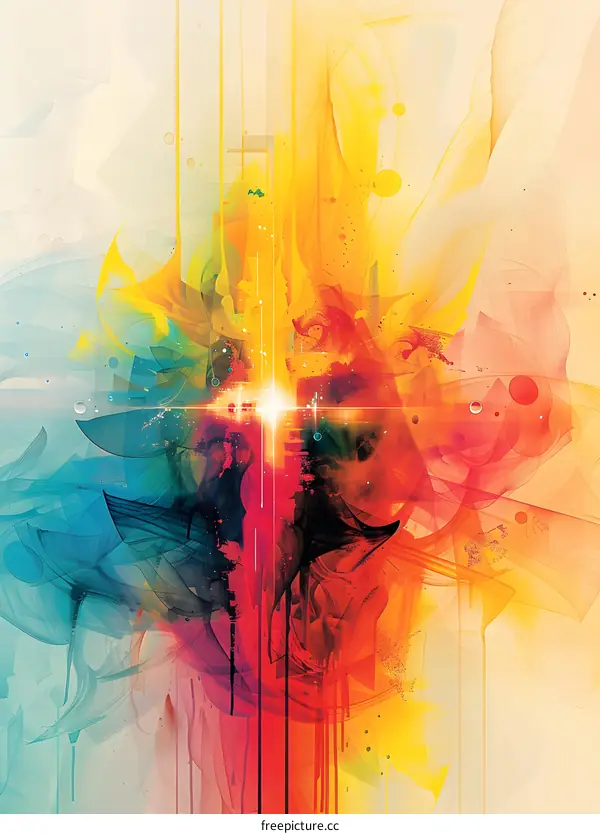 A Glowing Abstract Painting