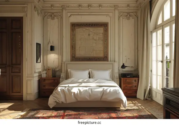 Elegant Vintage Bedroom Interior Design