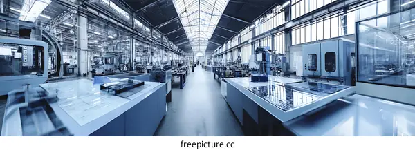 Modern Industrial Manufacturing Facility Interior
