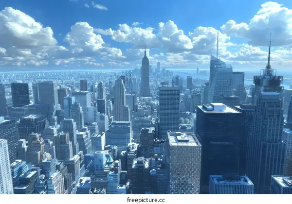 New York City Skyline on a Sunny Day