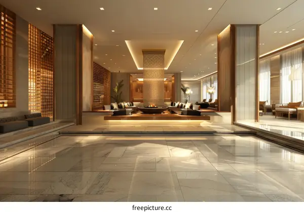 Modern Luxury Hotel Lobby Interior Design
